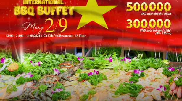 Buffet Hải sản và Đồ nướng Mừng Lễ Quốc Khánh