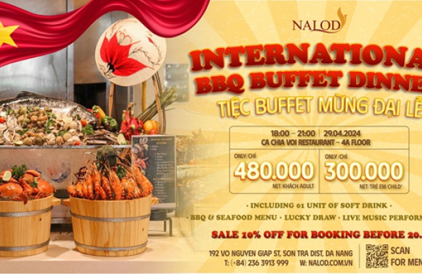 Tiệc Buffet BBQ và Hải sản Mừng Đại Lễ